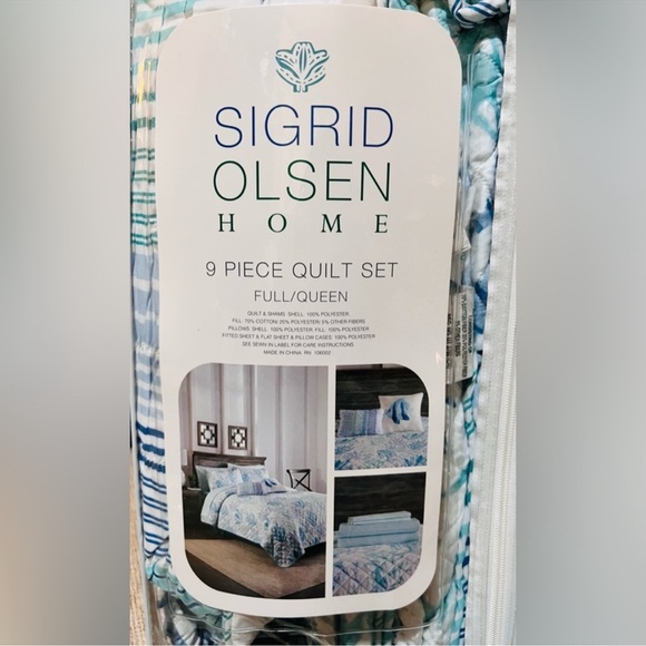 🎉LAST PIECE🎉SIGRID OLSEN 9pc Coastal Quilt Set - Picture 7 of 8